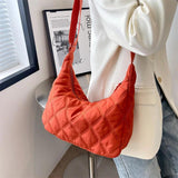 Casual Women Handbag Soft Cotton Shoulder Bags Solid Shopping Crossbody B