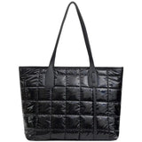 Casual Quilted Large Capacity Tote Shoulder Bags Winter Handbags