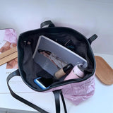 Casual Quilted Large Capacity Tote Shoulder Bags Winter Handbags