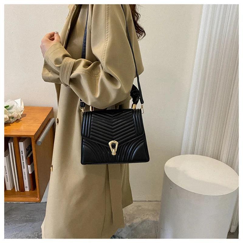 Casual Shoulder Bag Women Crossbody Handbag PU Leather Purse