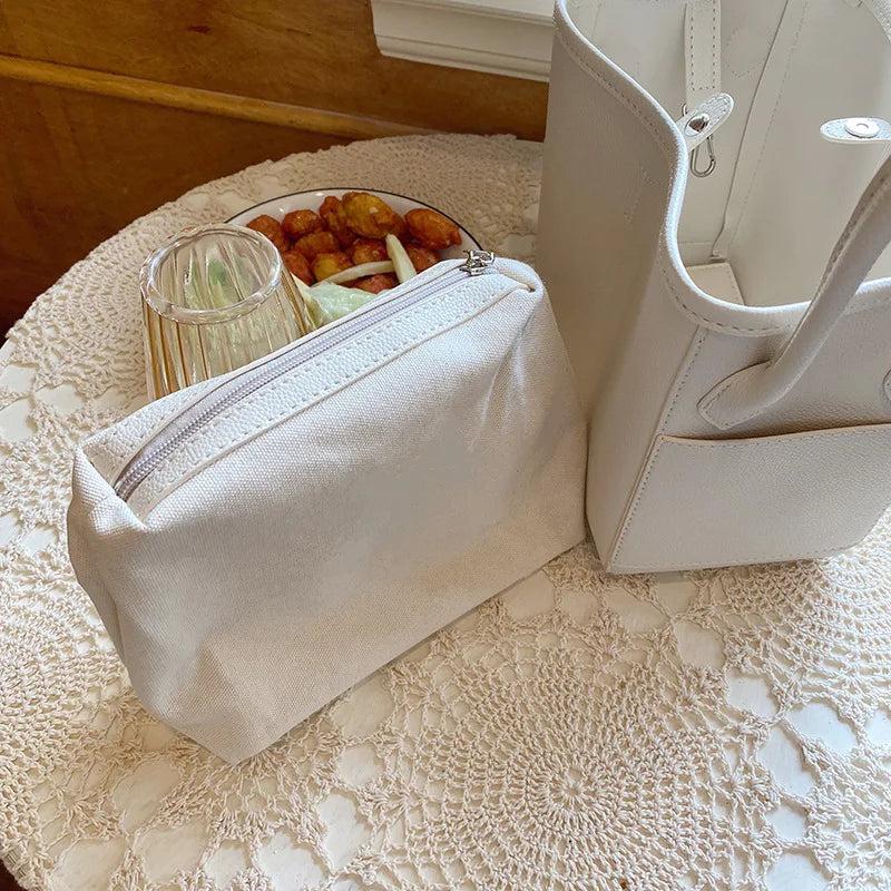 Bucket Bag PU Leather Shoulder Large Totes Solid Handbag