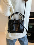 Bucket Women's Bag Crossbody Shoulder Pu Leather