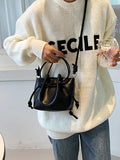 Bucket Women's Bag Crossbody Shoulder Pu Leather