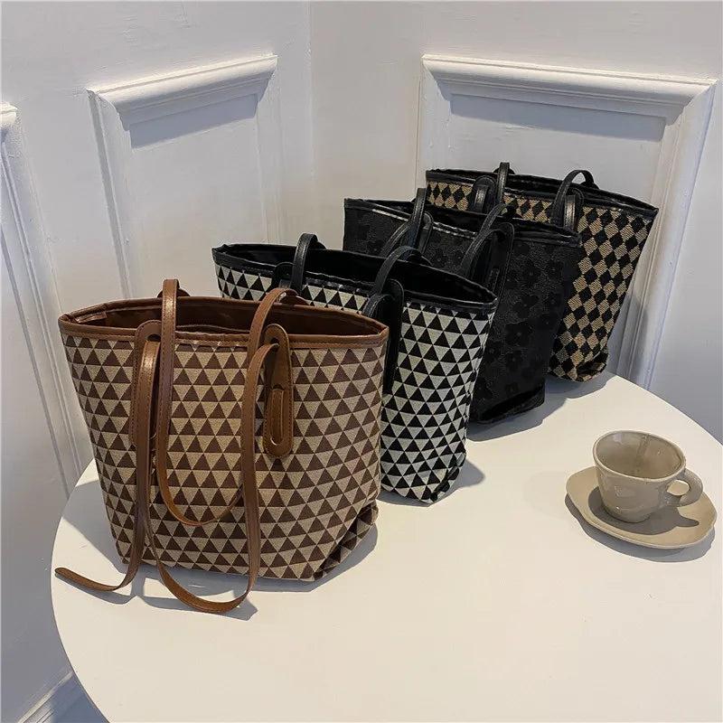 Casual Large Capacity Tote Handbag for Women Autumn Winter