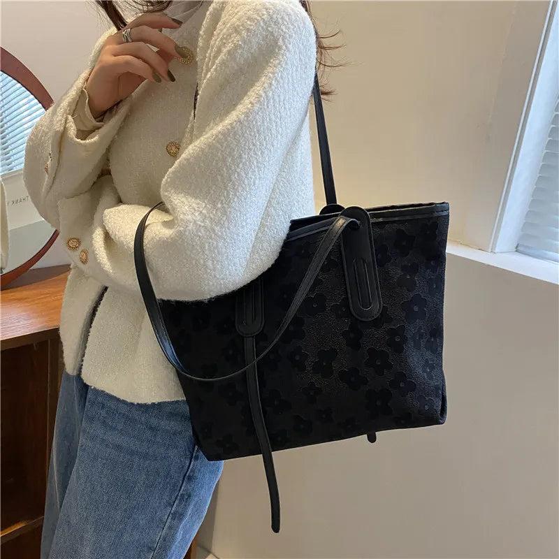 Casual Large Capacity Tote Handbag for Women Autumn Winter