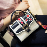 Cartoon Pendant Tote Bag Handbag Hit Printing Small Square Bag