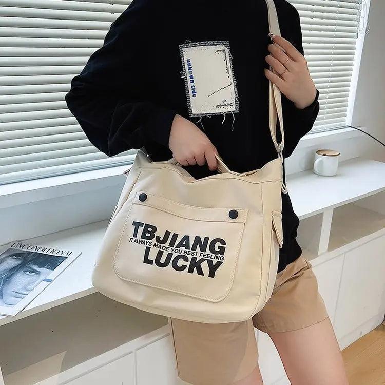 Casual Tote Bags for Women Large Capacity Canvas Shoulder Handbag