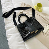 Bowknot Totes Women Shoulder Bag PU Leather