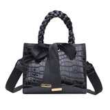 Bowknot Totes Women Shoulder Bag PU Leather