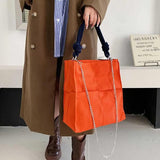 Casual Chain Shoulder Bag Large Capacity Handbag Top Handle