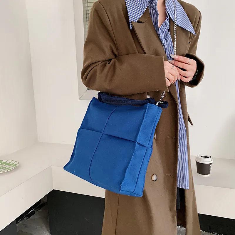 Casual Chain Shoulder Bag Large Capacity Handbag Top Handle