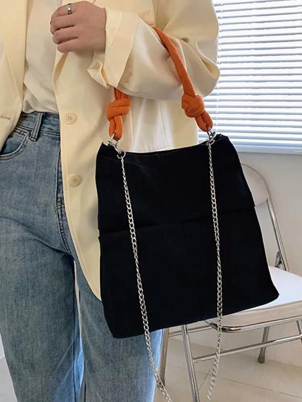 Casual Chain Shoulder Bag Large Capacity Handbag Top Handle