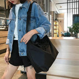 Casual Shoulder Bag Women Large-Capacity Crossbody Waterproof Travel Messenger B