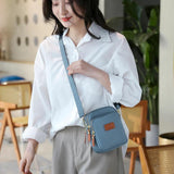 Casual Shoulder Bag Nylon Three Layer Handbag