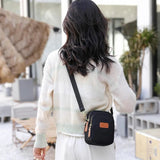 Casual Shoulder Bag Nylon Three Layer Handbag