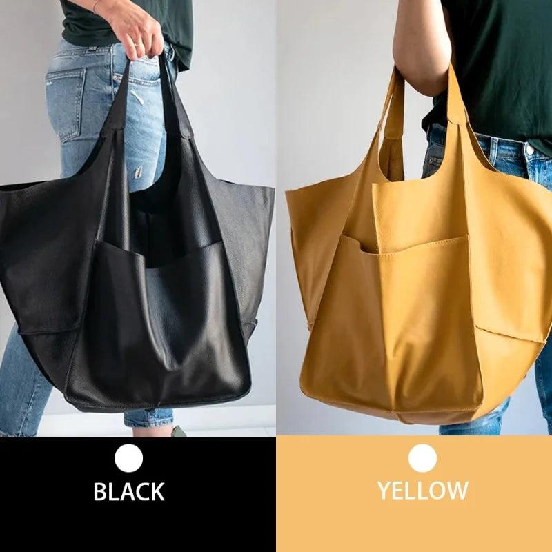 Casual Women Handbags Large Capacity PU Leather Shoulder Bag