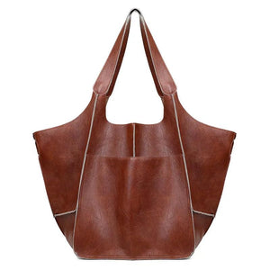Casual Women Handbags Large Capacity PU Leather Shoulder Bag