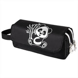 Cartoon Panda Pencil Case Large Capacity Travel Storage Bag