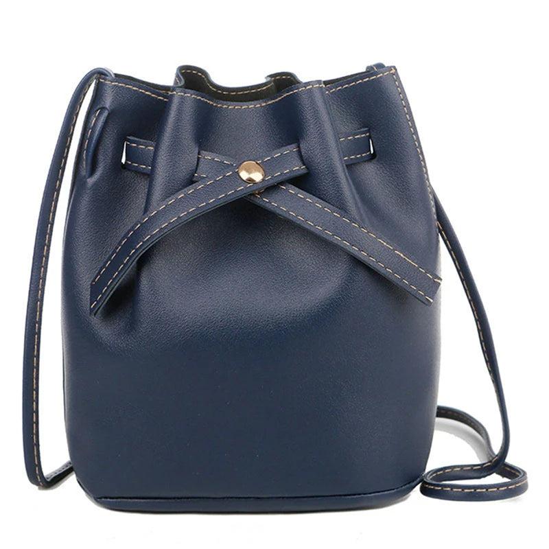 Bucket Shoulder Bag Women Drawstring Crossbody Bag