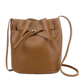 Bucket Shoulder Bag Women Drawstring Crossbody Bag