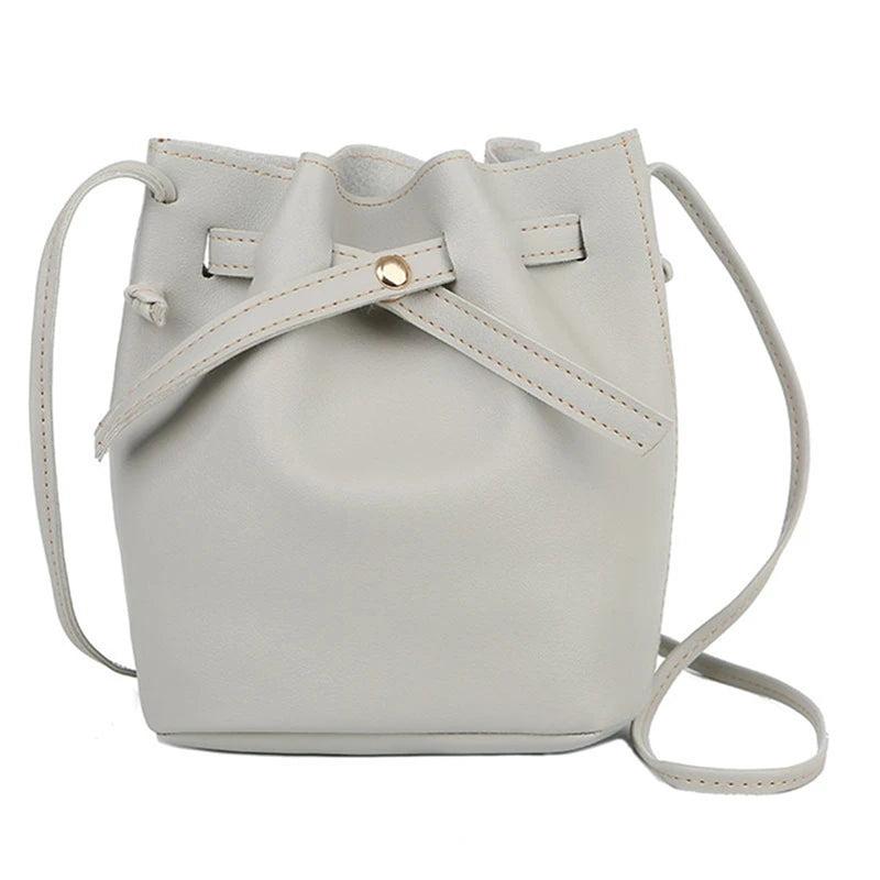 Bucket Shoulder Bag Women Drawstring Crossbody Bag