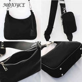 Casual Women Messenger Bags Nylon Chain Crossbody Handbags 3 in 1 Underarm Bag