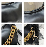 Braided Shoulder Strap Handbags Soft PU Leather Cloud Hobo