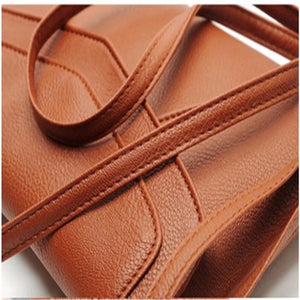 Casual Vintage Small Leather Messenger Bag Envelope Handbag Purse Crossbody