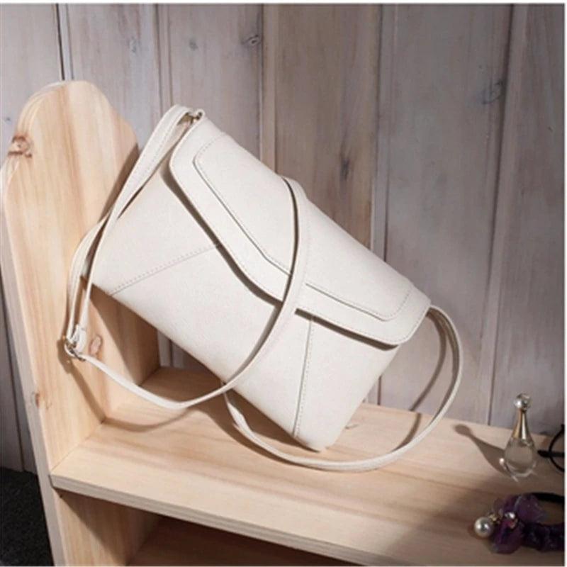 Casual Vintage Small Leather Messenger Bag Envelope Handbag Purse Crossbody