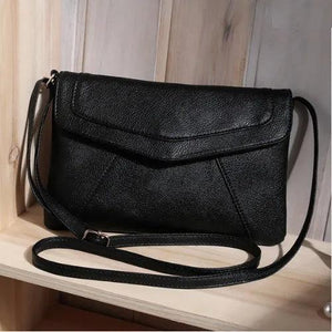Casual Vintage Small Leather Messenger Bag Envelope Handbag Purse Crossbody