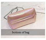 Bright Small Bag European American Printing Chain Shoulder Messenger Bucket Moth