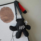 Cartoon Girl Nylon Messenger Bag Coin Purse