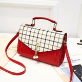 Casual Small Square Bag Women Autumn One-shoulder Cross-body Bag Pearl Handbag