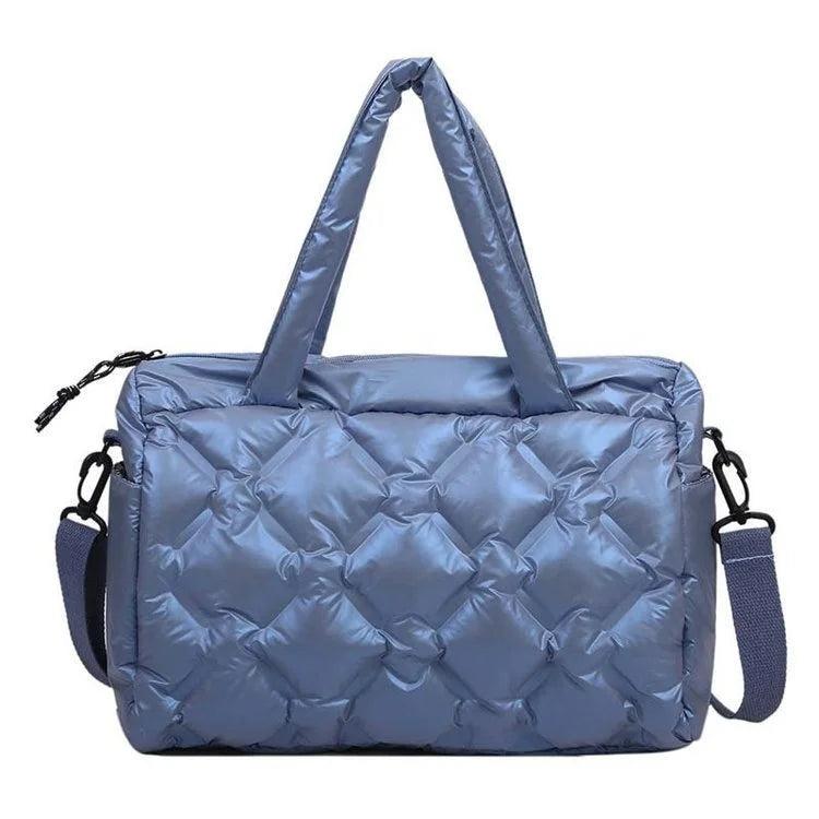 Casual Space Pad Cotton Crossbody Bag Large Capacity Tote