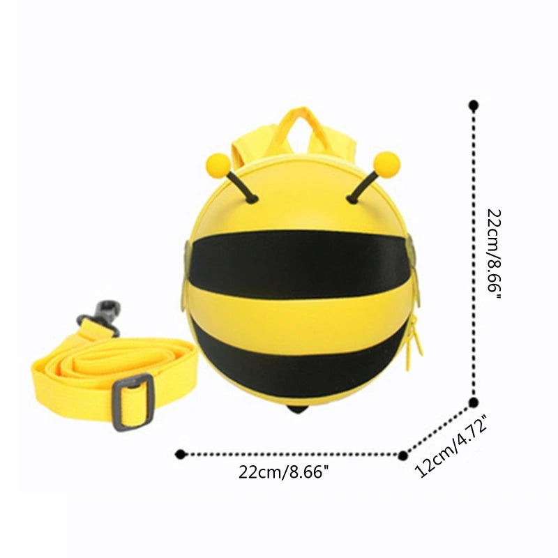 Baby Backpack Anti Lost Toddler Bee Travel Bag with Safety Leash