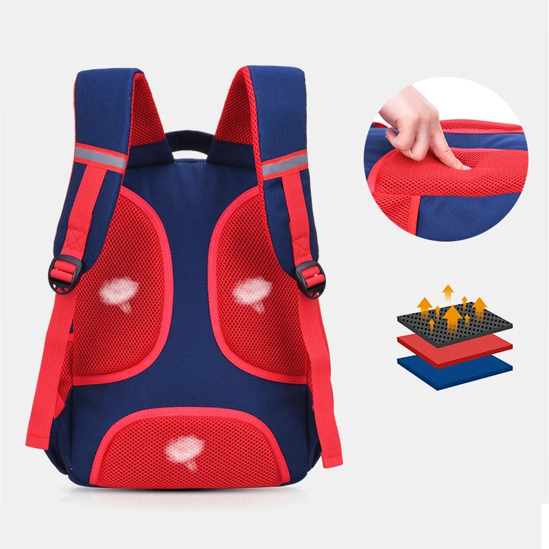 Unisex Baby Backpack Mochila High Polyester School Bag for Boy 8 Years Old