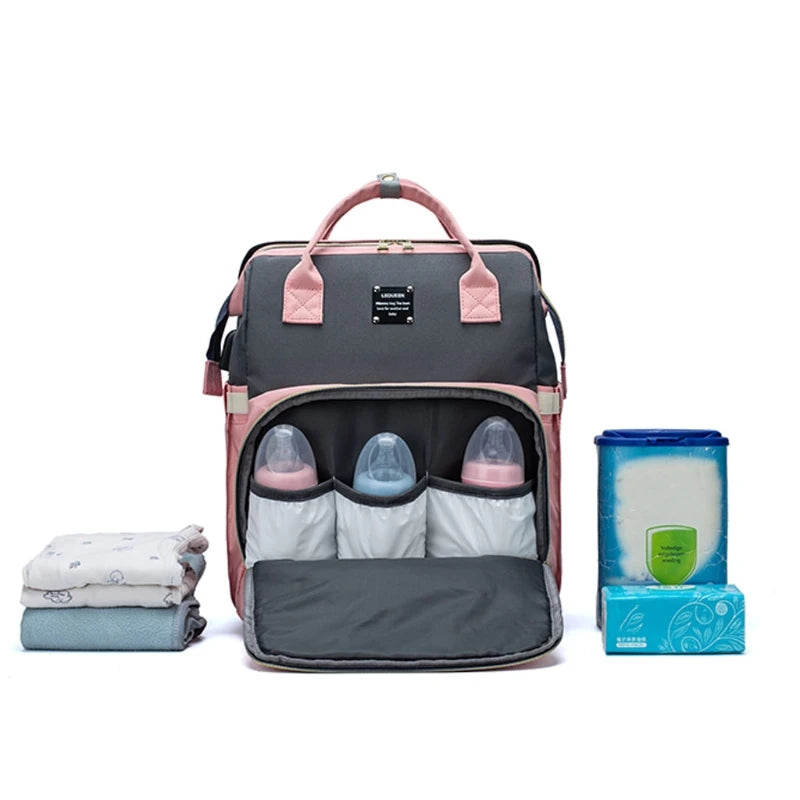 Portable Folding Crib Diaper Backpack