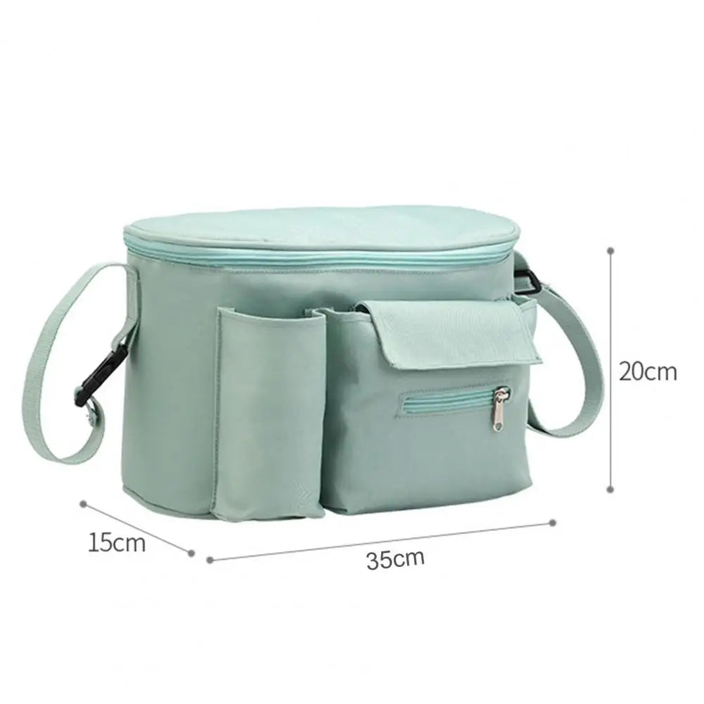 Waterproof Baby Stroller Organizer Bag Large Capacity Bottle Holder