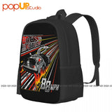 Back To The Future 88Mph Streaking Flames Time Travel Marty Backpack