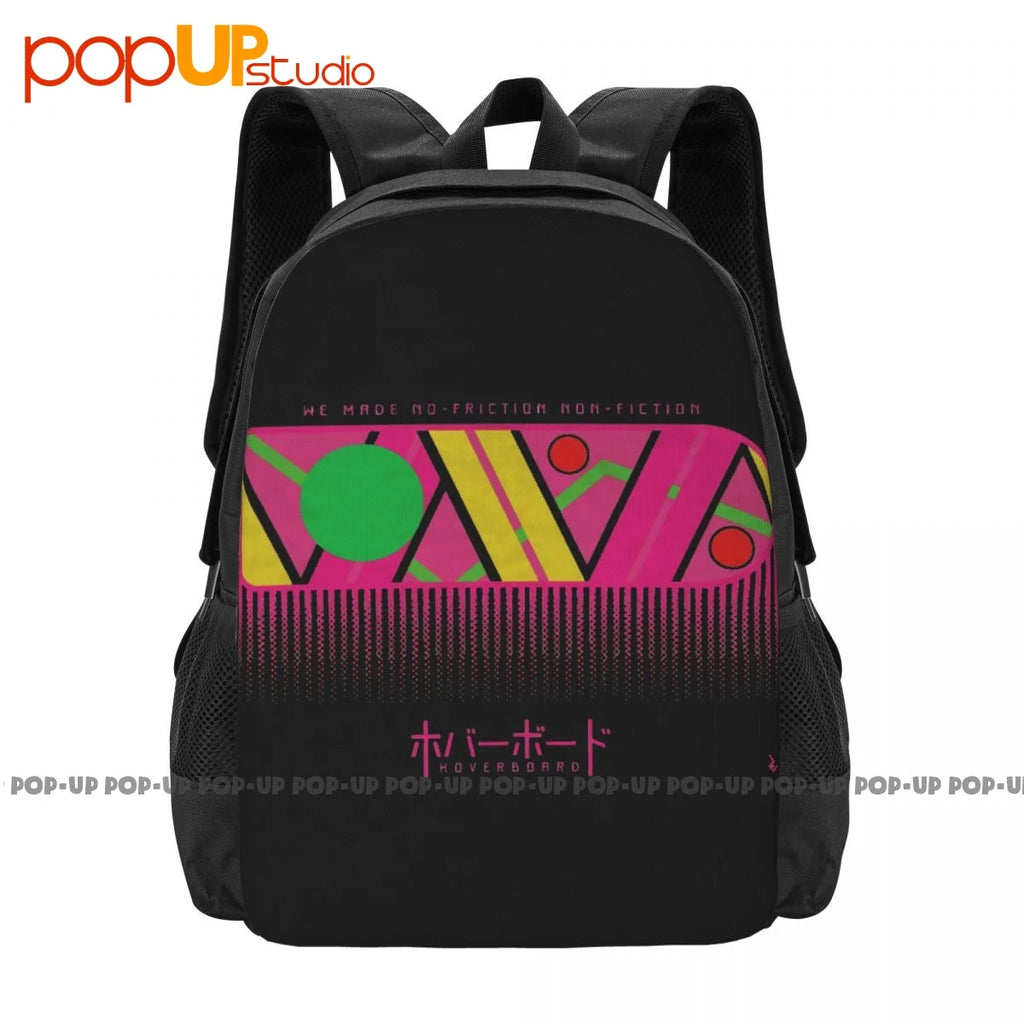 BTTF Japanese Poster Backpack Large Capacity Schoolbag