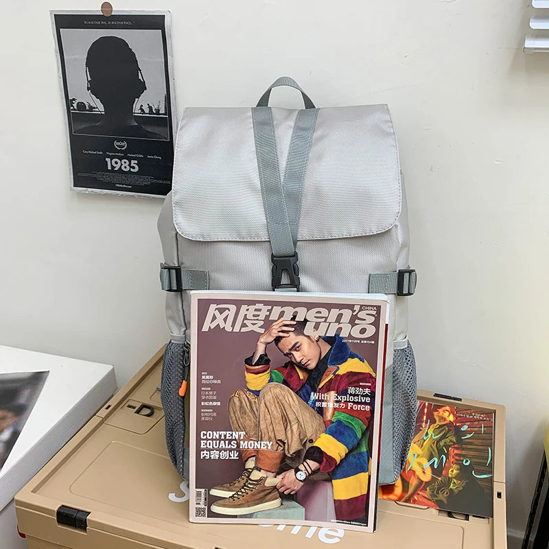 Backpack Students School Bag Large Capacity Youth Unisex Couples