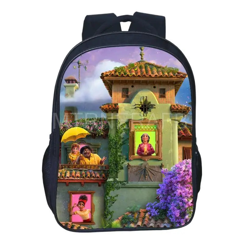 Encanto Cartoon Mochila for Teens Shoulder Bag