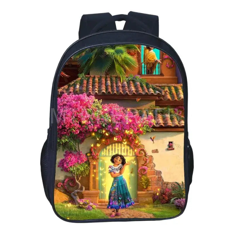 Encanto Cartoon Mochila for Teens Shoulder Bag
