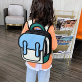 2D Comic School Bag Satchel for Kids Gift