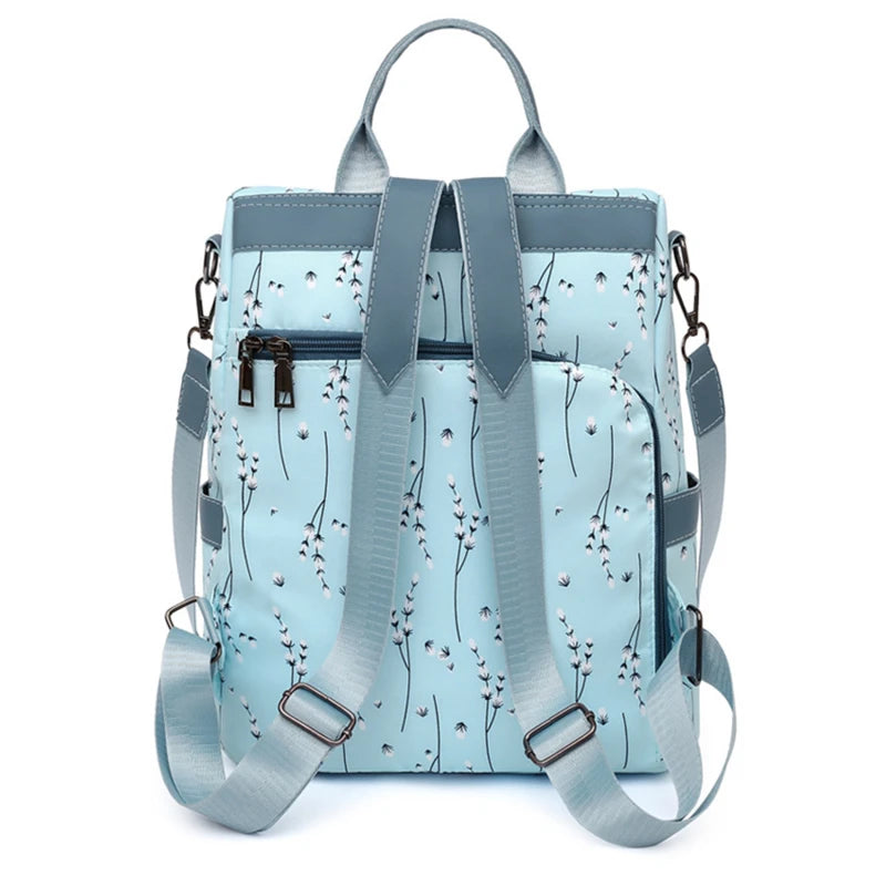 Printed School Bags for Teen Girls Backpacks Flower Print Women Backpacks