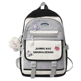 Fashionable Stripe Style Backpack Large Capacity Waterproof