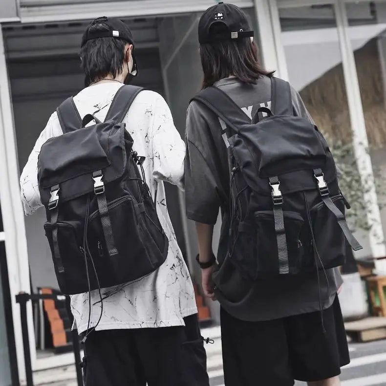 Nylon Unisex Casual Travel Backpack High-Capacity School Bag
