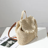 Casual Tassel Straw Bag Woven Bag Female Seaside Holiday Beach Bag
