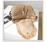 Casual Tassel Straw Bag Woven Bag Female Seaside Holiday Beach Bag