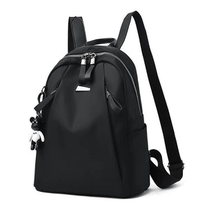 Women Backpack With Headphone Cable Hole Anti Theft School Bags